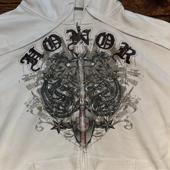 LL Cool J Hoodie Mens M Y2K Hip Hop Streetwear Sweatshirt Skater Zip Urban - Picture 3 of 13